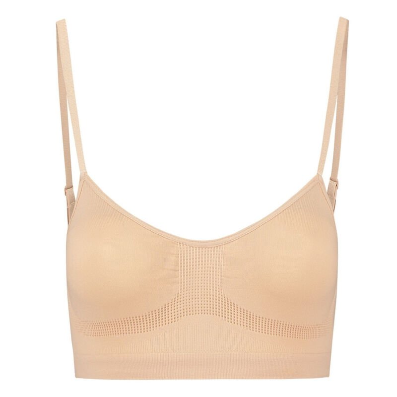 BYE-BRA - MEDIUM CONTROL BRA SEAMLESS BEIGE SIZE L