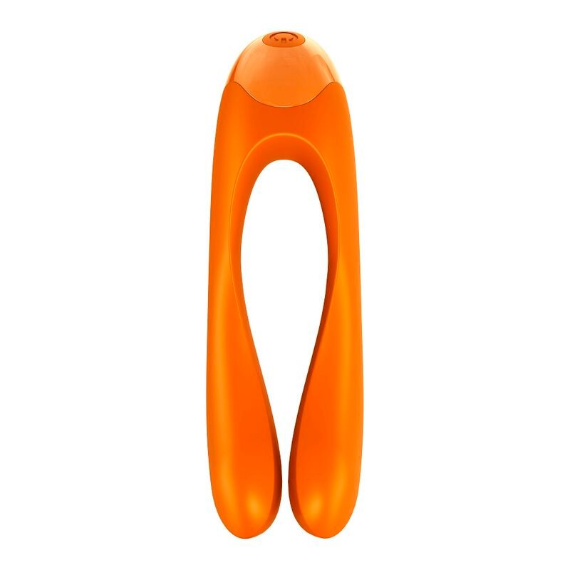 Satisfyer - Candy Cane Finger Vibrator Orange SATISFYER - CANDY CANE FINGER VIBRATOR ORANGE