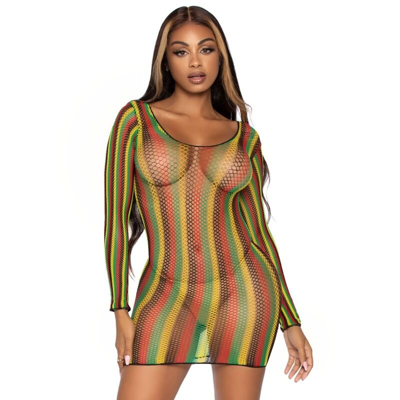 Buy Leg Avenue - Rasta Mini Dress One Size LEG AVENUE - RASTA MINI DRESS ONE SIZE LEG AVENUE DRESSES