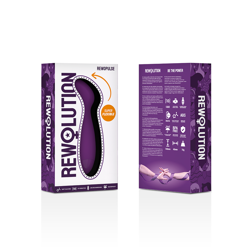 Rewolution - Rewopulse Flexible Vibrator G-point Stimulator REWOLUTION - REWOPULSE FLEXIBLE VIBRATOR G-POINT STIMULATOR