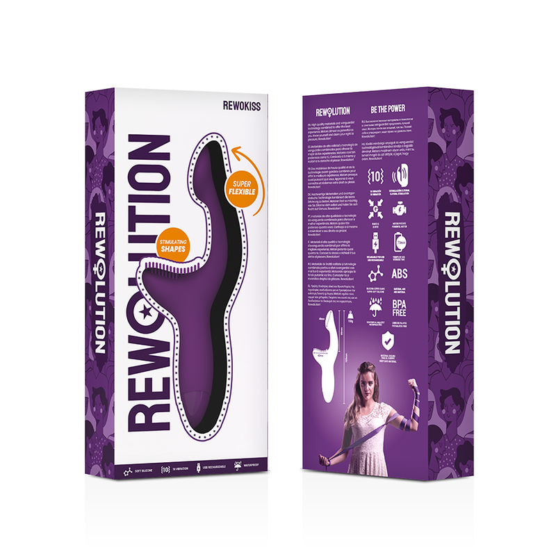 Rewolution - Rewokiss Vibrator Point To Stimulator REWOLUTION - REWOKISS VIBRATOR POINT TO STIMULATOR