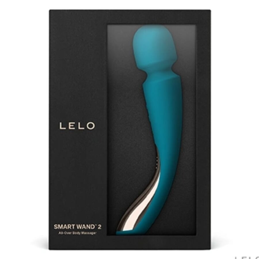 Lelo - Smart Medium Wand 2 Ocean Blue Massager LELO - SMART MEDIUM WAND 2 OCEAN BLUE MASSAGER