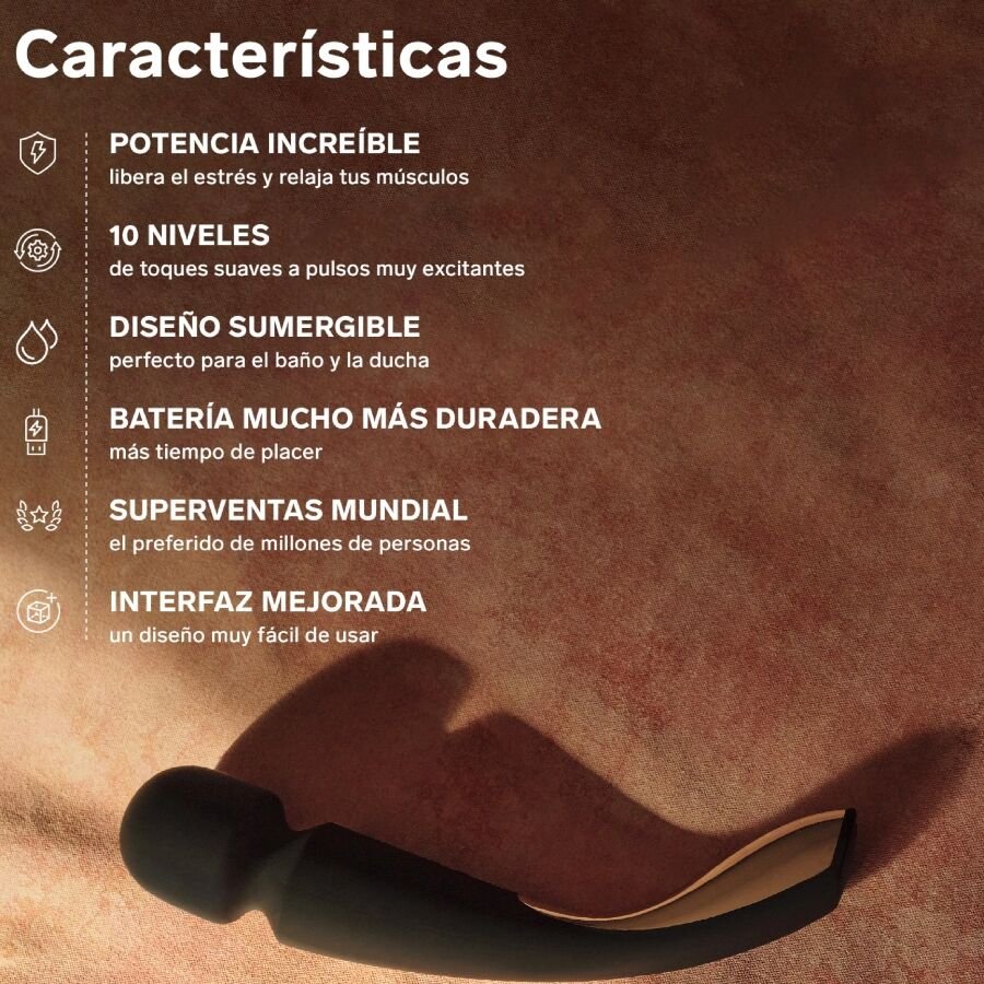 Lelo - Smart Medium Wand 2 Ocean Blue Massager LELO - SMART MEDIUM WAND 2 OCEAN BLUE MASSAGER