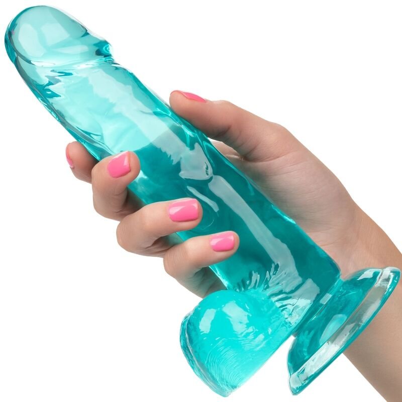 Calexotics - Size Queen Dildo Blue 15.3 Cm CALEXOTICS - SIZE QUEEN DILDO BLUE 15.3 CM
