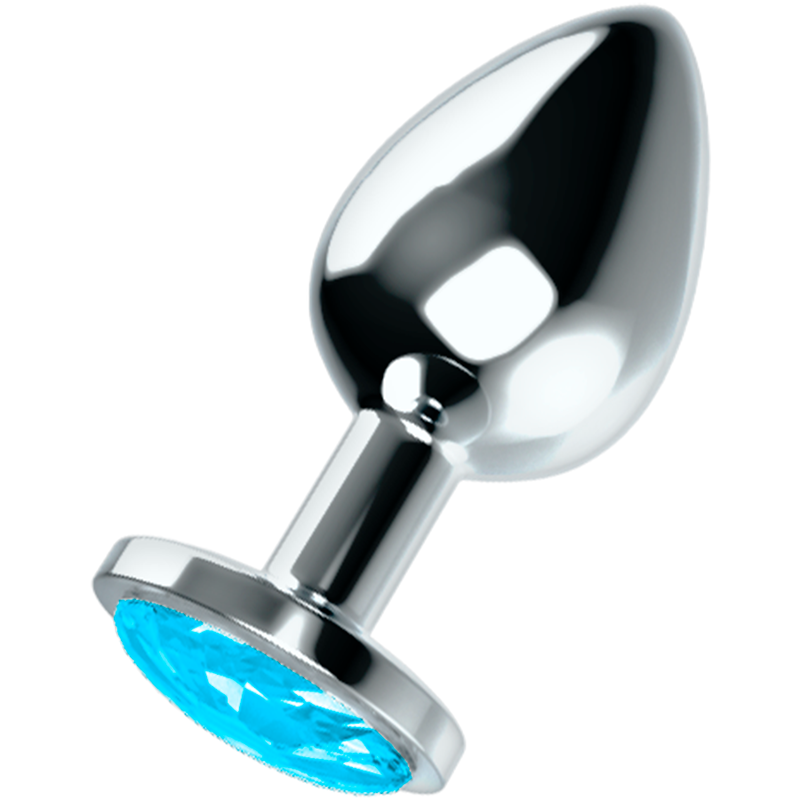 Buy Ohmama - Anal Plug With Blue Crystal L