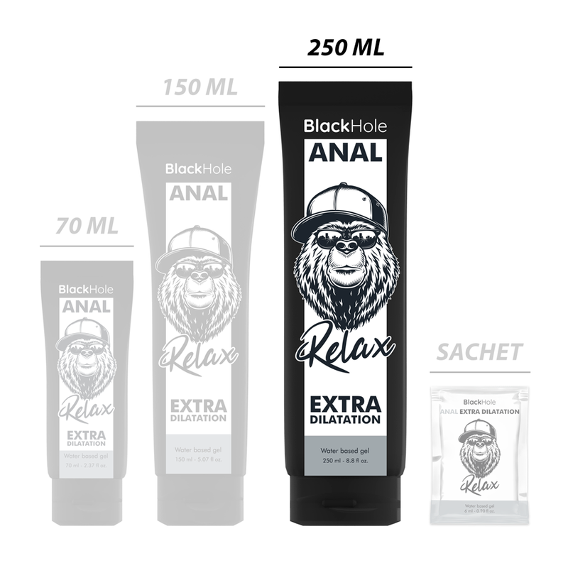 Black Hole - Water Base Gel Anal Dilation 250 Ml BLACK HOLE - WATER BASE GEL ANAL DILATION 250 ML