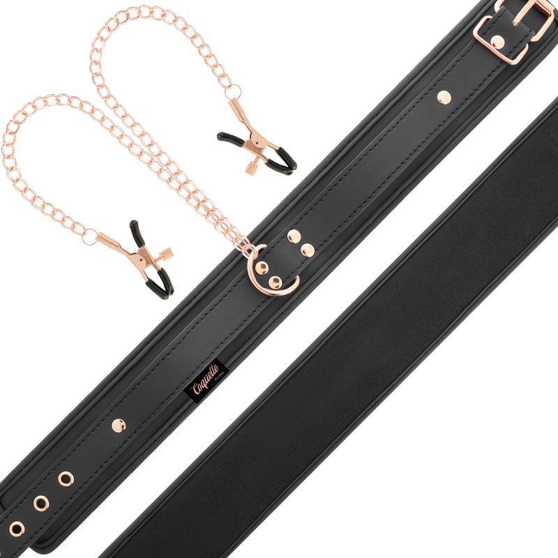 Coquette Chic Desire - Fantasy Nipple Clamp Necklace With Neoprene Lining COQUETTE CHIC DESIRE - FANTASY NIPPLE CLAMP NECKLACE WITH NEOPRENE LINING