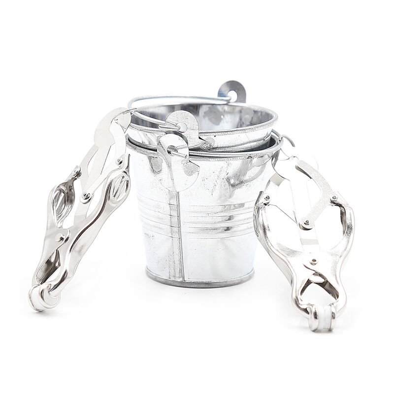 Ohmama Fetish Nipple Clamps With Buckets OHMAMA FETISH NIPPLE CLAMPS WITH BUCKETS