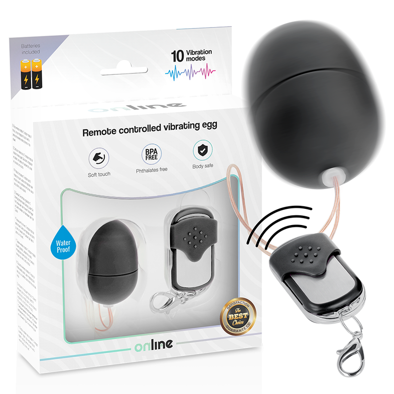 Buy Online - Remote Control Vibrating Egg S Black