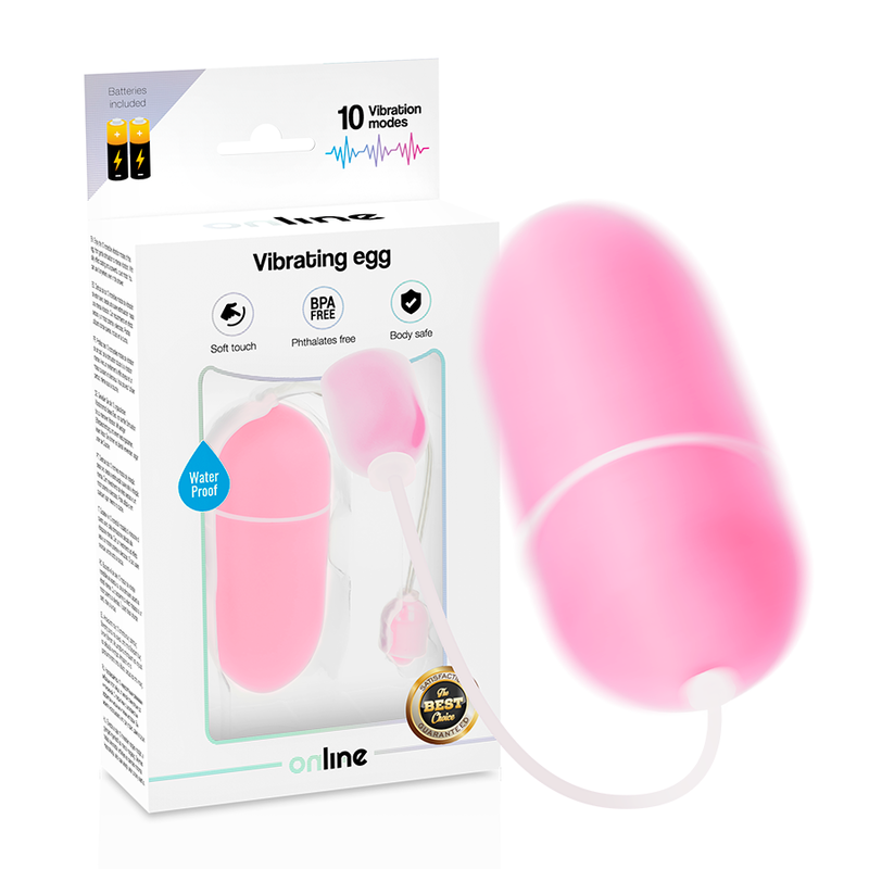 ONLINE - WATERPROOF VIBRATING EGG PINK ONLINE