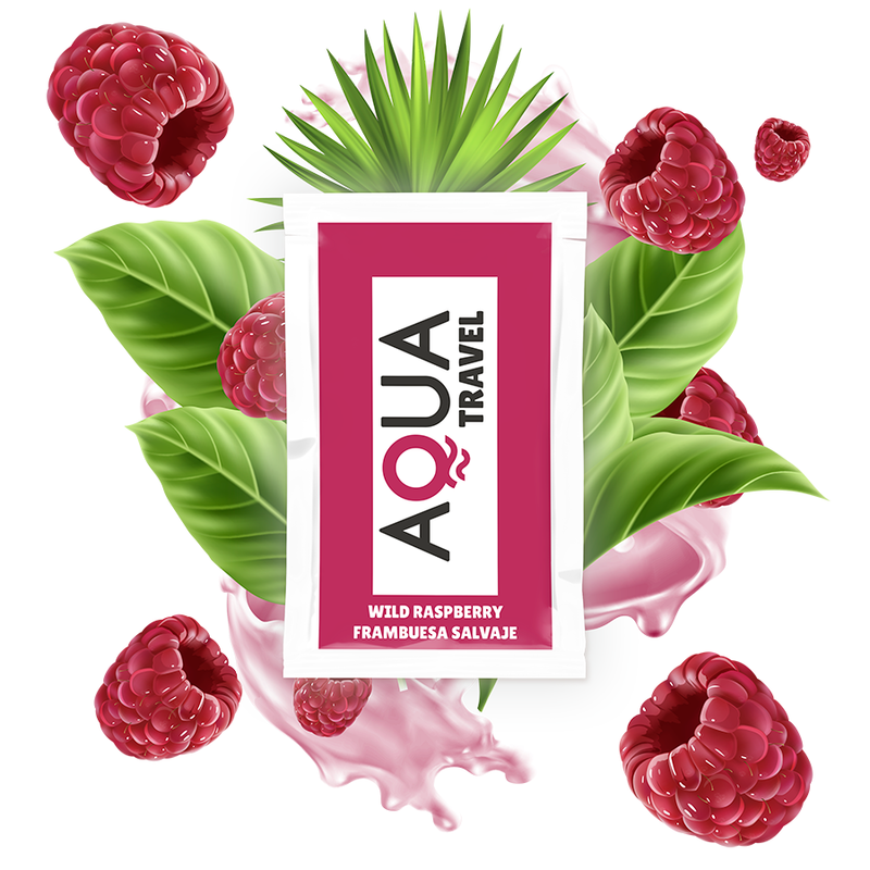 Buy Aqua Travel - Wild Raspberry Flavour Waterbased Lubricant 6 Ml