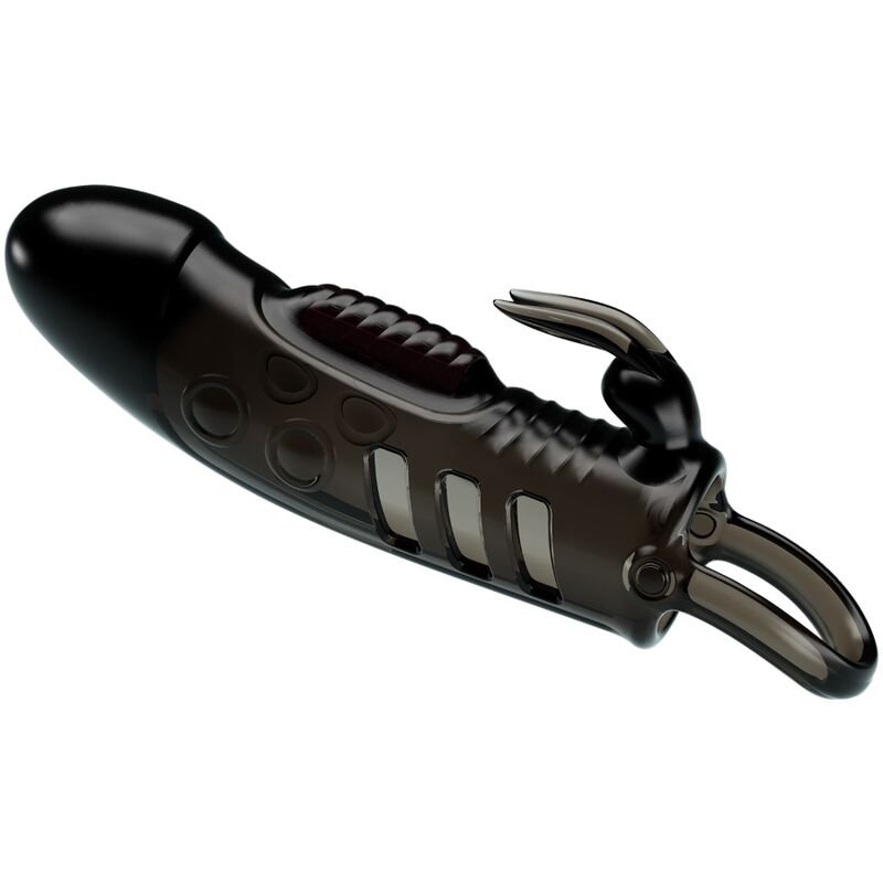 PRETTY LOVE - SLOANE RABBIT PENIS SHEATH BLACK PRETTY LOVE