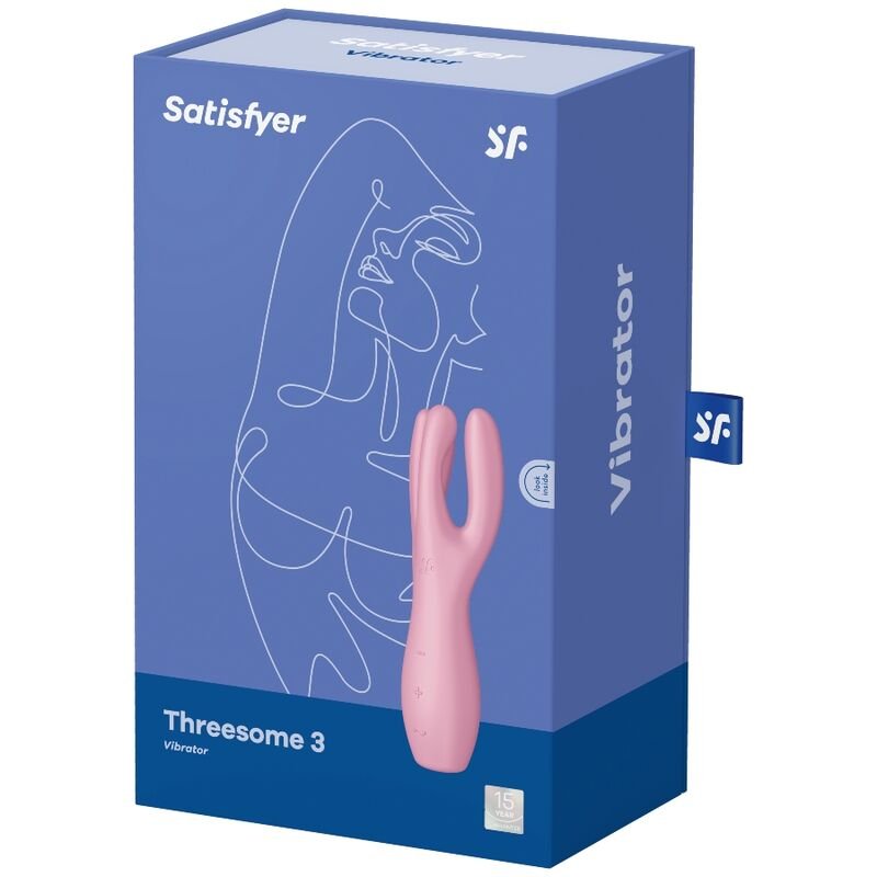 Satisfyer - Threesome 3 Vibrator Pink SATISFYER - THREESOME 3 VIBRATOR PINK