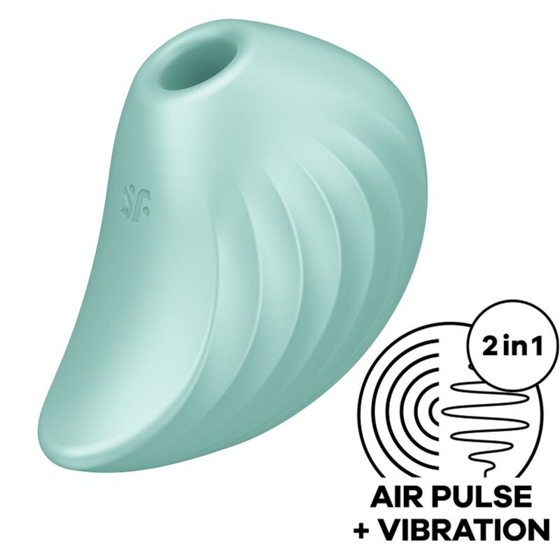 SATISFYER - PEARL DIVER AIR PULSE STIMULATOR & VIBRATOR GREEN SATISFYER AIR PULSE
