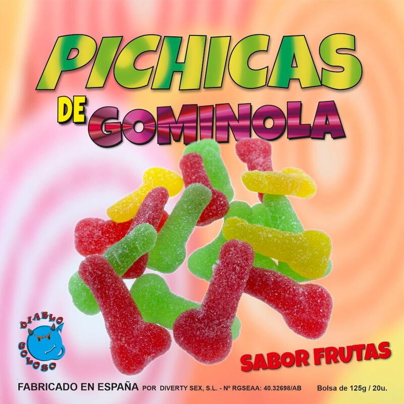 Buy Diablo Goloso - Fruit Gumminol Pichitas With Sugar Diablo Goloso - Fruit Gumminol Pichitas With Sugar