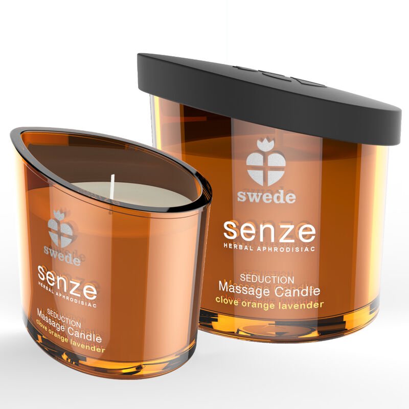 SWEDE - SENZE SEDUCTION MASSAGE CANDLE - CLOVE, ORANGE, LAVENDER SWEDE