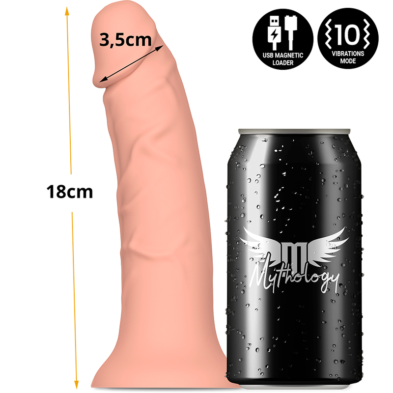 Mythology - Asher Original Dildo S - Vibrator Compatible With Watchme Wireless Technology MYTHOLOGY - ASHER ORIGINAL DILDO S - VIBRATOR COMPATIBLE WITH WATCHME WIRELESS TECHNOLOGY