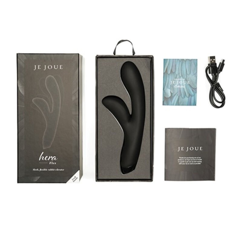 Je Joue - Hera Flex Rabbit Vibrator - Black JE JOUE - HERA FLEX RABBIT VIBRATOR - BLACK
