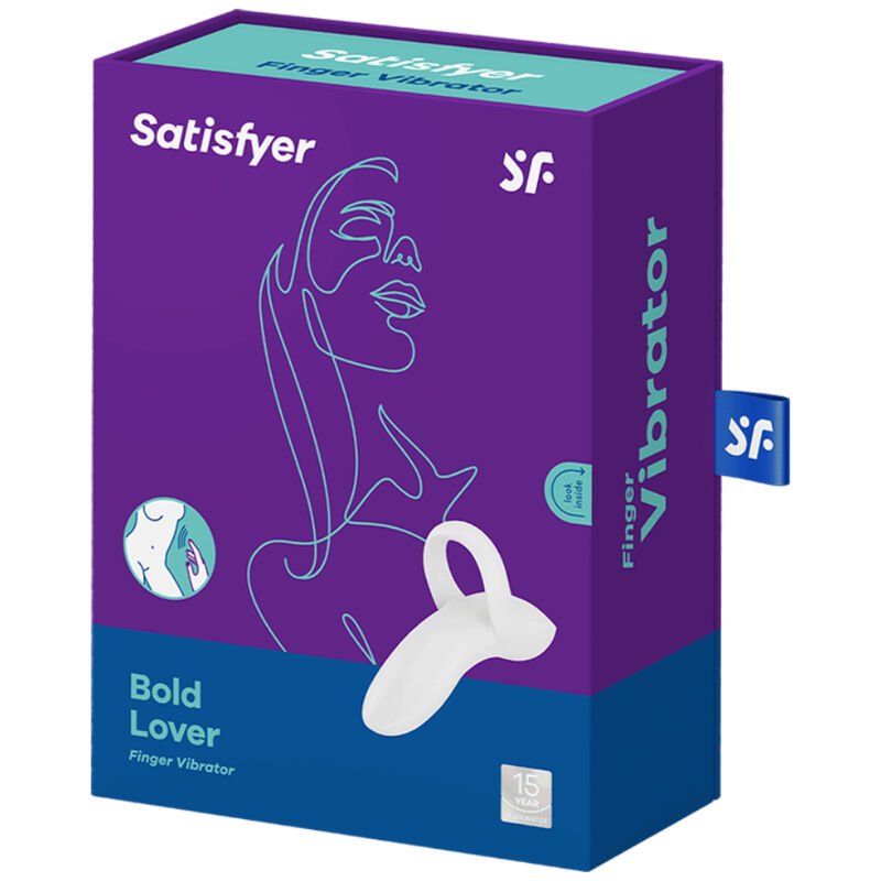 Satisfyer - Bold Lover Finger Vibrator White SATISFYER - BOLD LOVER FINGER VIBRATOR WHITE