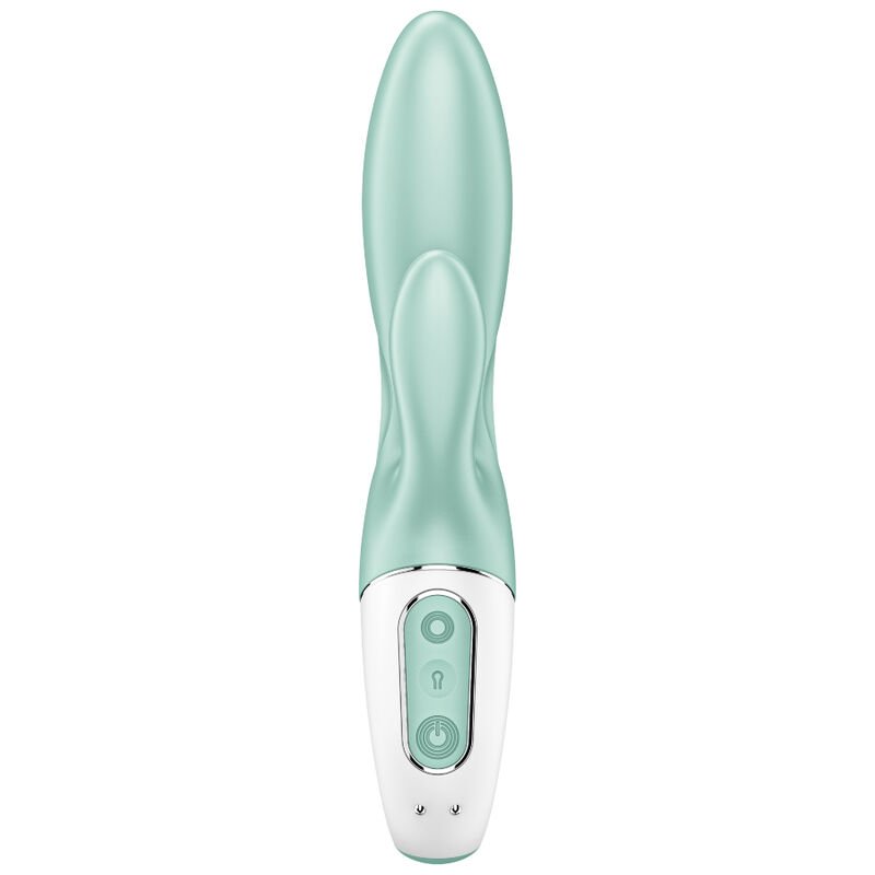 Satisfyer - Air Pump Bunny 5+ Inflatable Rabbit Vibrator App Green SATISFYER - AIR PUMP BUNNY 5+ INFLATABLE RABBIT VIBRATOR APP GREEN
