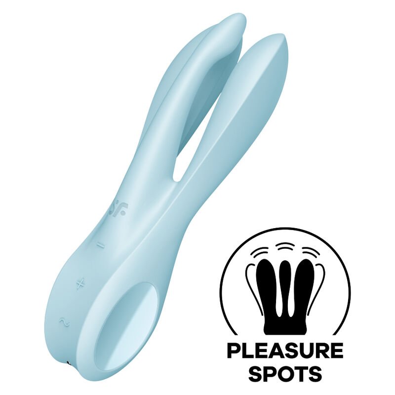 Buy Satisfyer - Threesome 1 Vibrator Blue