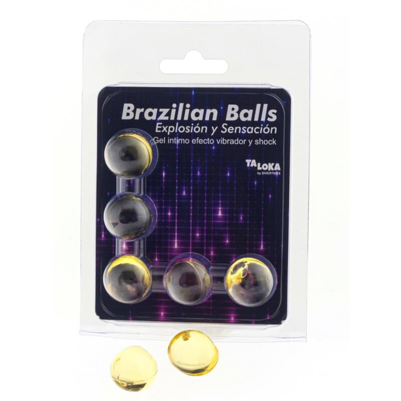 TALOKA - 5 BRAZILIAN BALLS VIBRATING & SHOCK EFFECT EXCITING GEL TALOKA