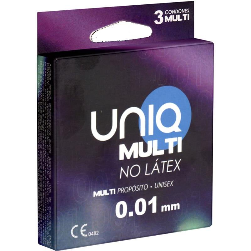 UNIQ - MULTI LATEX FREE CONDOMS 3 UNITS UNIQ