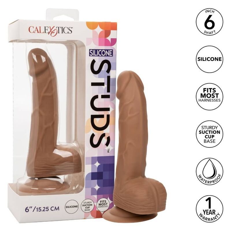 Buy Calexotics - Silicone Studs 15.24 Cm Brown