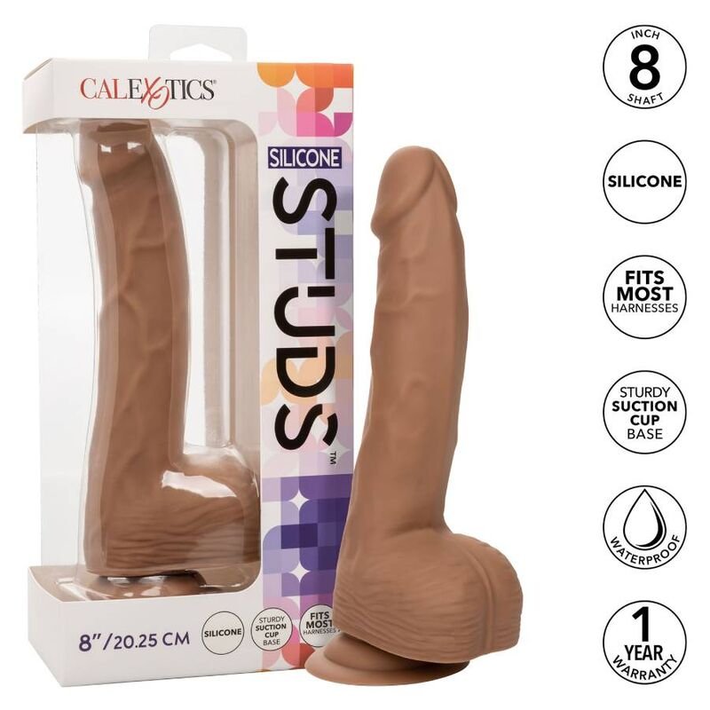Buy Calexotics - Silicone Studs 20.32 Cm Brown