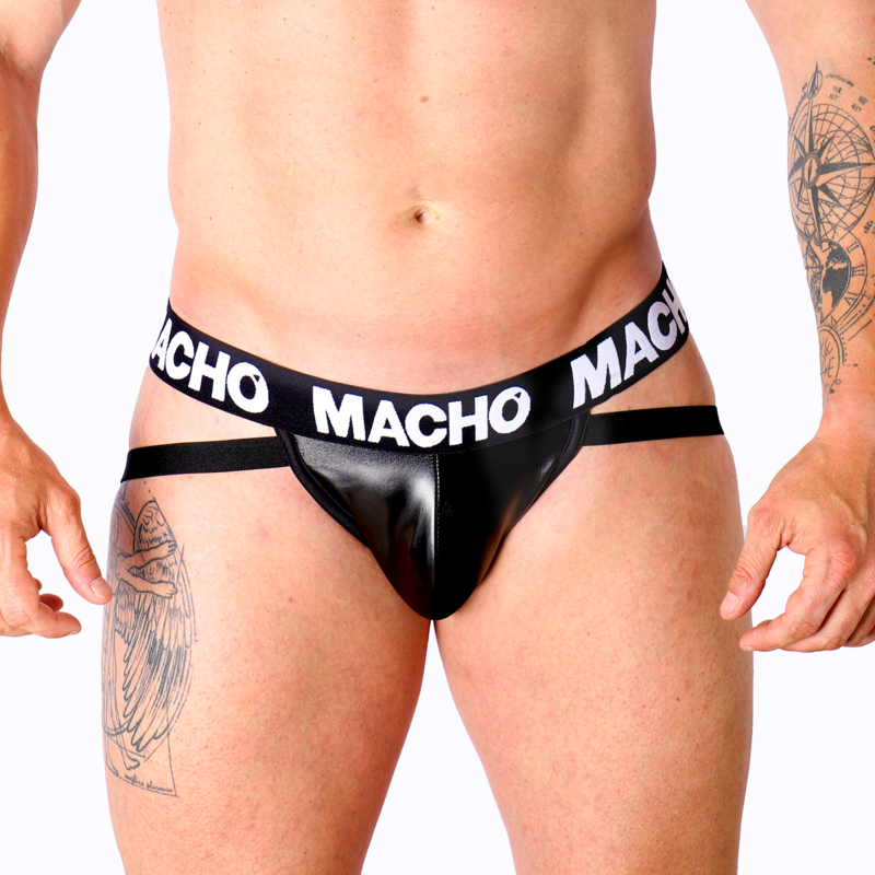 Macho - Mx25nc Jock Black Leather M