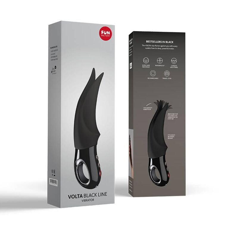 Fun Factory - Volta Clitoral Vibrator Black Line FUN FACTORY - VOLTA CLITORAL VIBRATOR BLACK LINE