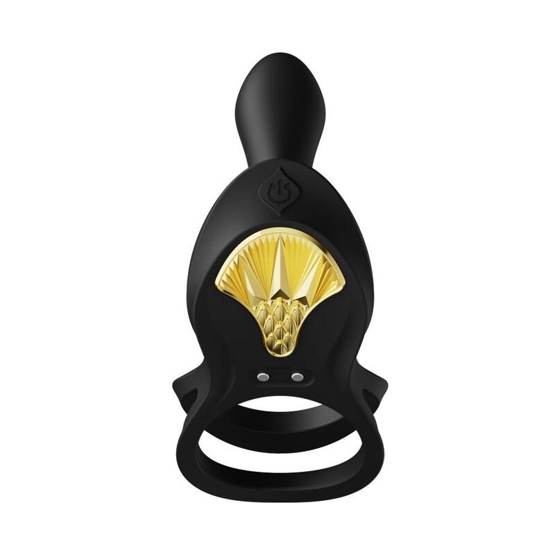 Zalo - Bayek Vibrating Couples Ring Black ZALO - BAYEK VIBRATING COUPLES RING BLACK