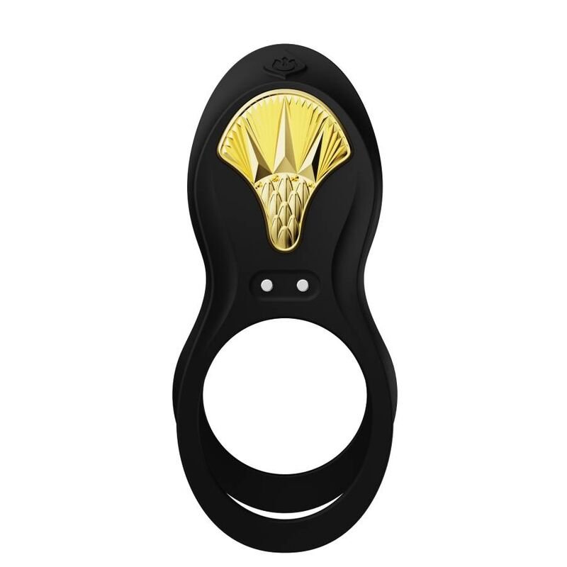 Zalo - Bayek Vibrating Couples Ring Black ZALO - BAYEK VIBRATING COUPLES RING BLACK