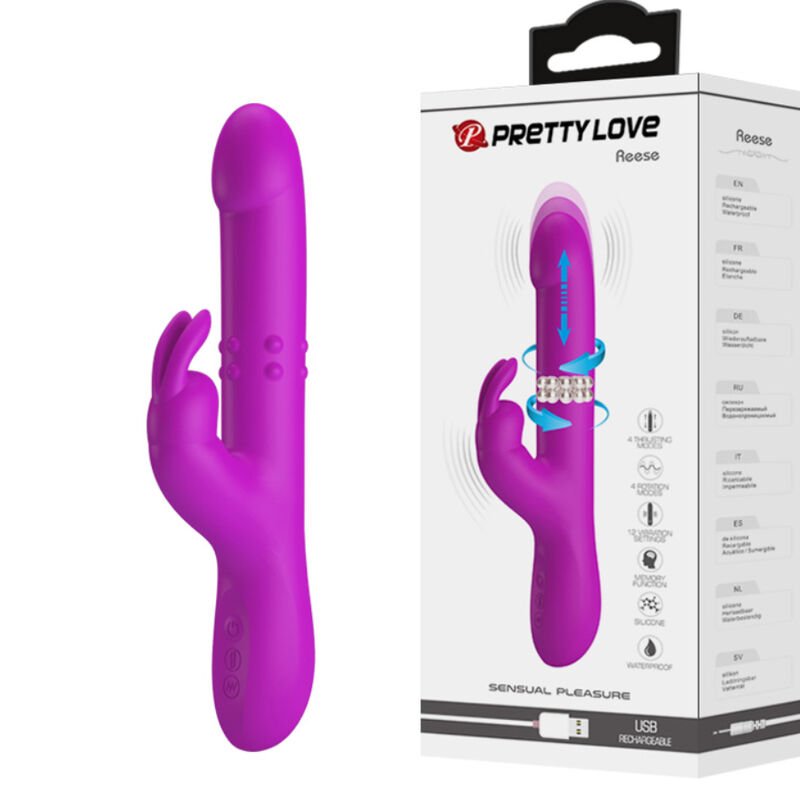 PRETTY LOVE - REESE VIBRATOR WITH PURPLE ROTATION PRETTY LOVE