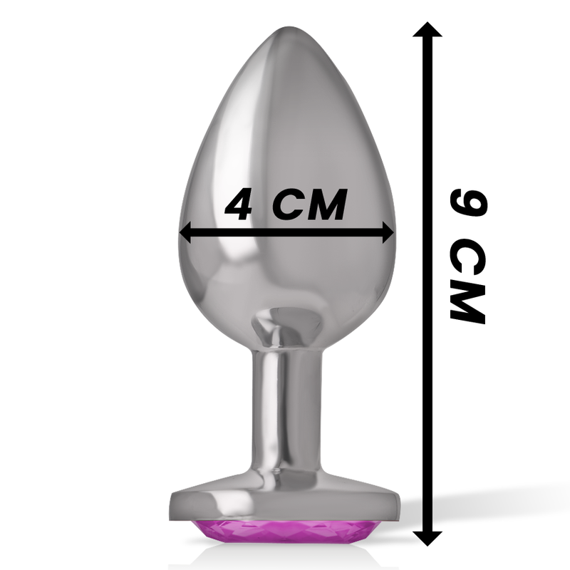 Intense - Aluminum Metal Anal Plug Pink Heart Size L INTENSE - ALUMINUM METAL ANAL PLUG PINK HEART SIZE L