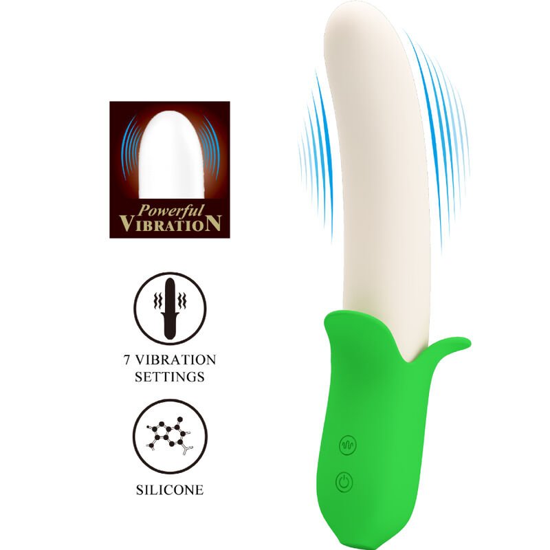 Pretty Love - Banana Knight Super Power 7 Silicone Vibrations PRETTY LOVE - BANANA KNIGHT SUPER POWER 7 SILICONE VIBRATIONS