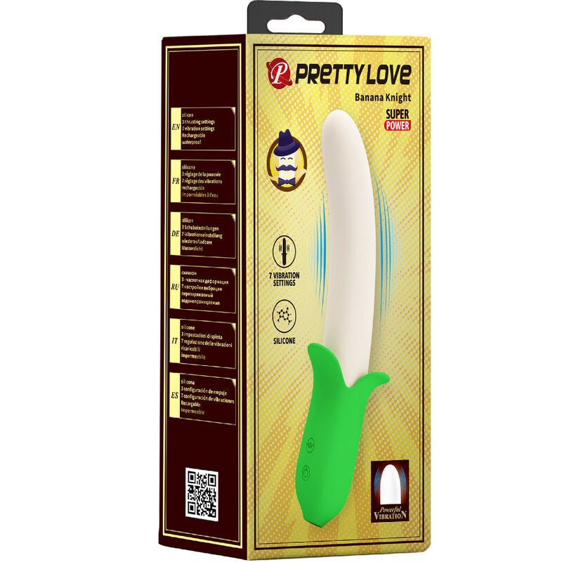 Pretty Love - Banana Knight Super Power 7 Silicone Vibrations PRETTY LOVE - BANANA KNIGHT SUPER POWER 7 SILICONE VIBRATIONS