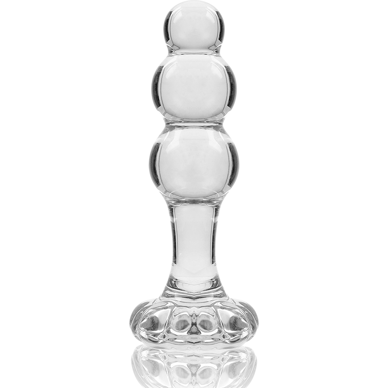 Nebula Series By Ibiza - Model 1 Anal Plug Borosilicate Glass Clear 10.5 Cm -o- 3 Cm NEBULA SERIES BY IBIZA - MODEL 1 ANAL PLUG BOROSILICATE GLASS CLEAR 10.5 CM -O- 3 CM