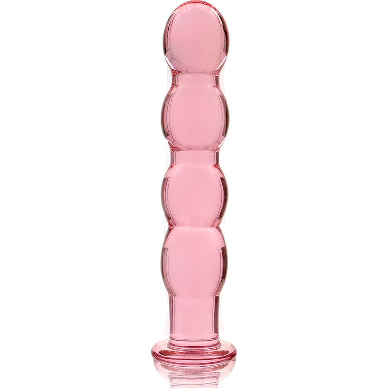NEBULA SERIES BY IBIZA - MODEL 10 DILDO BOROSILICATE GLASS PINK 16.5 CM -O- 3.5 CM