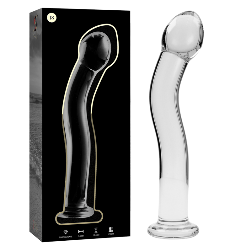 Buy Nebula Series By Ibiza - Model 18 Dildo Borosilicate Glass Clear 18.5 Cm -o- 3.5 Cm