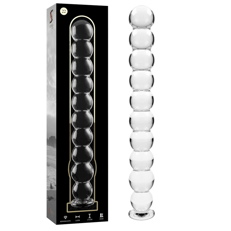 Buy Nebula Series By Ibiza - Model 22 Dildo Borosilicate Glass Clear 21.5 Cm -o- 2.5 Cm