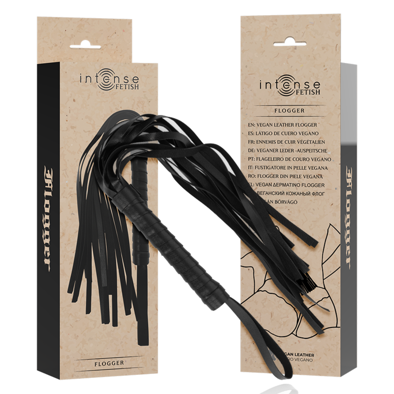 Buy Intense - Fetish Vegan Leather Flogger INTENSE - FETISH VEGAN LEATHER FLOGGER INTENSE FETISH
