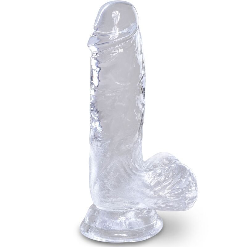 Buy King Cock - Clear Realistic Penis With Balls 10.1 Cm Transparent