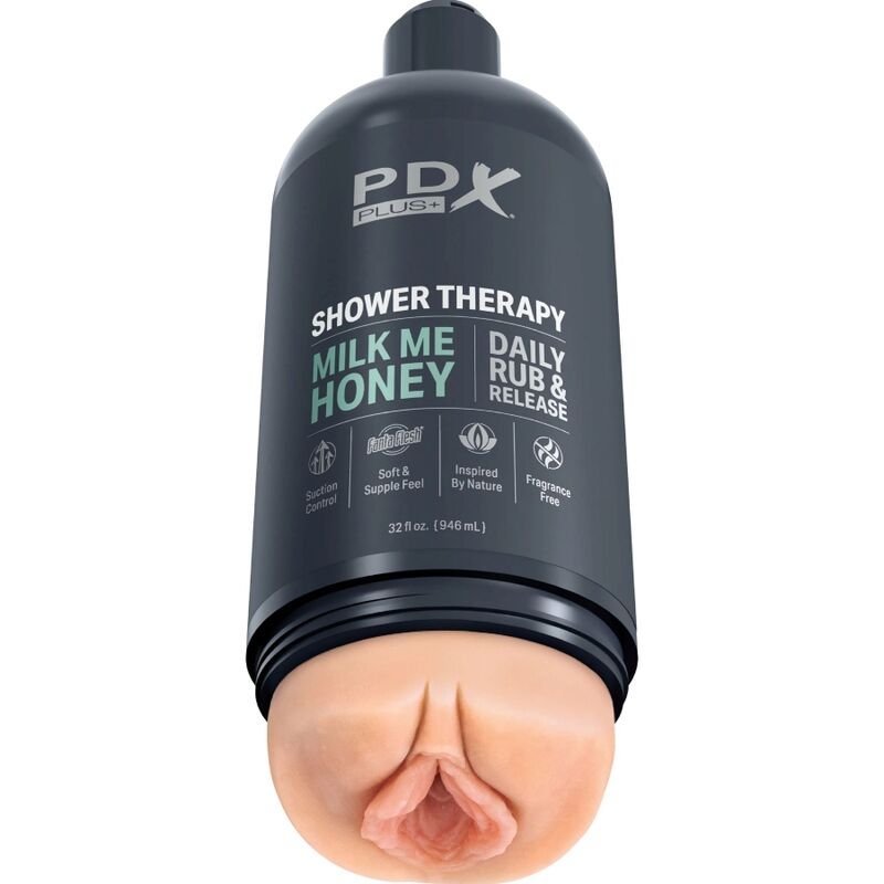 PDX PLUS - STROKER MASTURBATOR DISCREET DESIGN OF MILK ME HONEY SHAMPOO BOTTLE PDX PLUS+