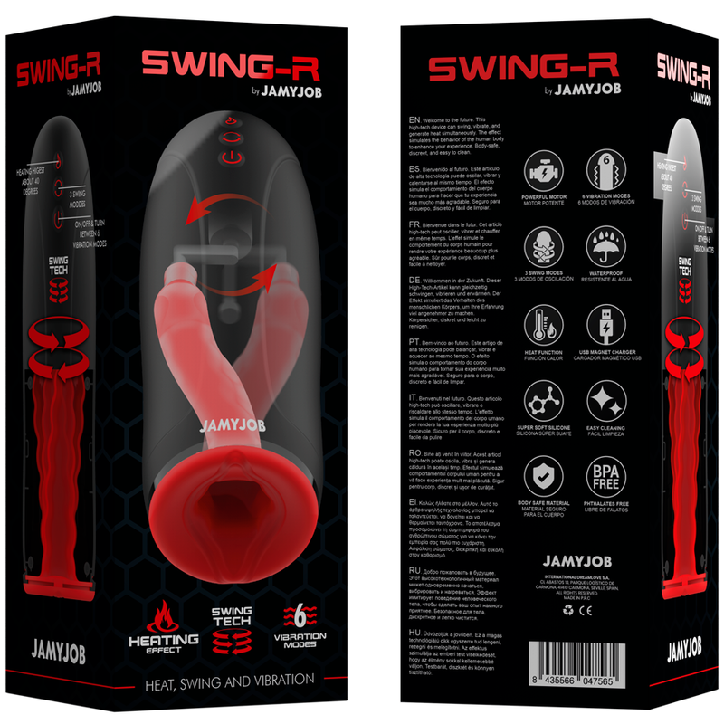 Jamyjob - Swing-r Heating Effect, Swing Tech And Vibration Masturbator JAMYJOB - SWING-R HEATING EFFECT, SWING TECH AND VIBRATION MASTURBATOR