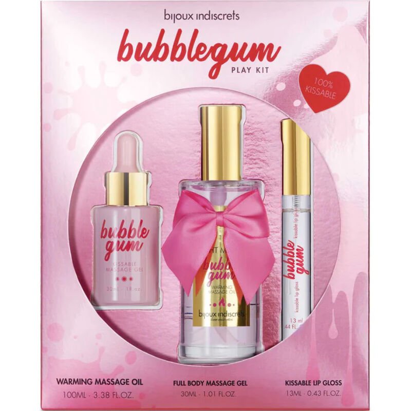 BIJOUX - INDISCRETS BUBBLEGUM PLAY KIT WITH OIL GEL & LIP GLOSS BIJOUX LOVE COSMETIQUES