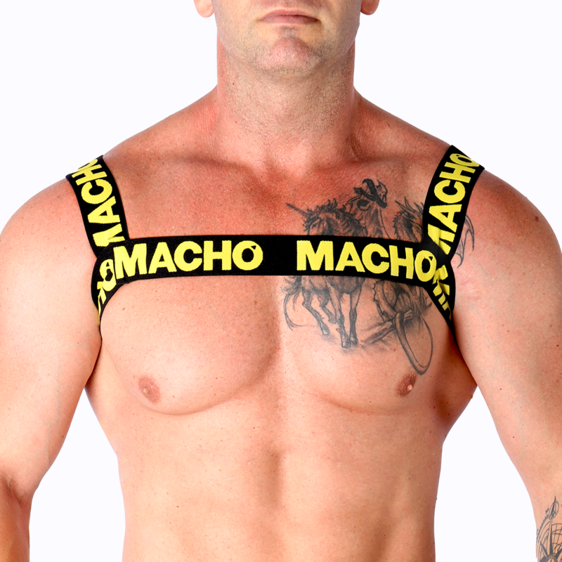 MACHO - DOUBLE YELLOW HARNESS MACHO UNDERWEAR