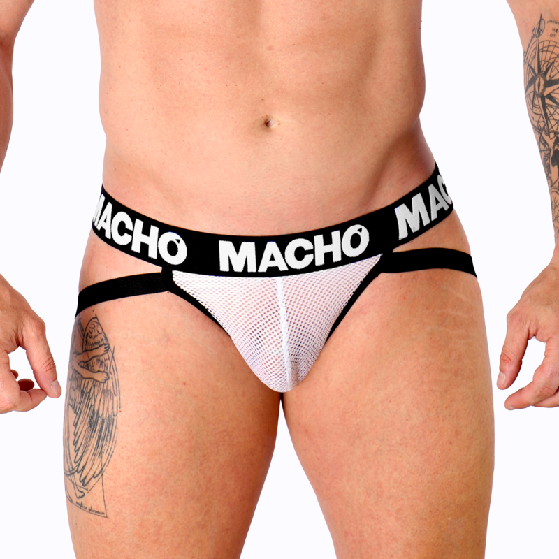 Buy Macho - Mx26x1 Jock Grid White M MACHO - MX26X1 JOCK GRID WHITE M MACHO UNDERWEAR