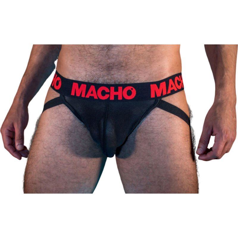 Buy Macho - Mx26x2 Jock Black/red S MACHO - MX26X2 JOCK BLACK/RED S MACHO UNDERWEAR