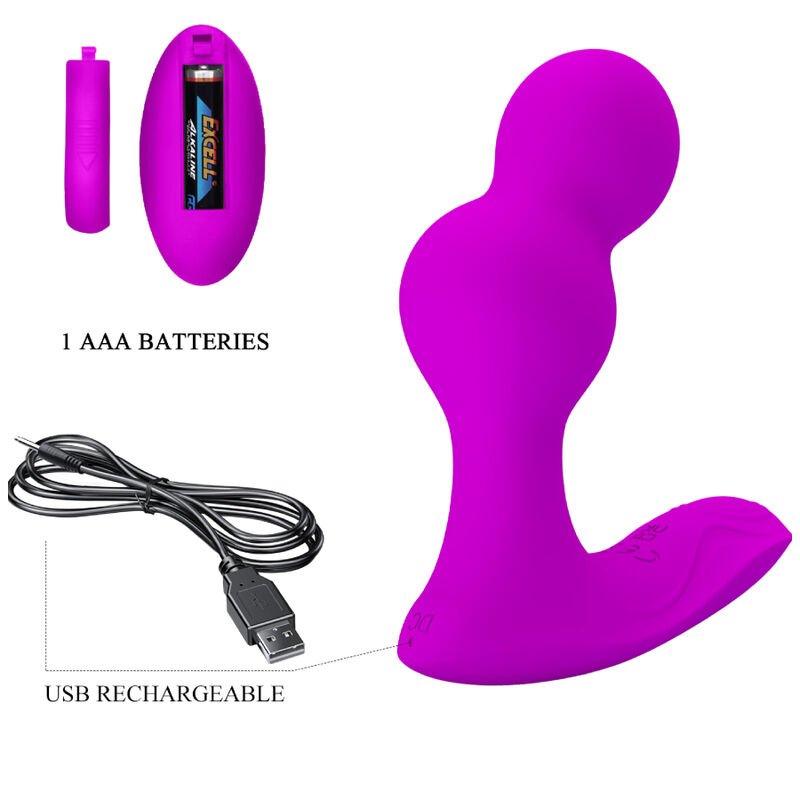 Pretty Love - Terrance Anal Vibrator Massager With Remote Control PRETTY LOVE - TERRANCE ANAL VIBRATOR MASSAGER WITH REMOTE CONTROL